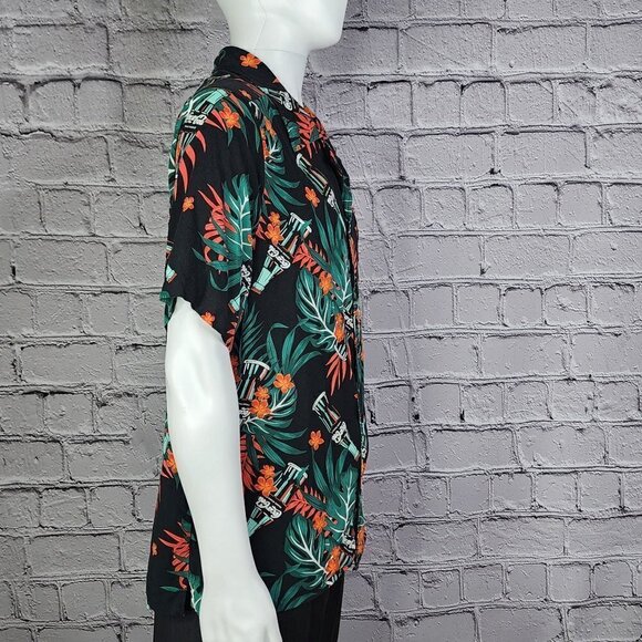 Coca-Cola Tropical Hawaiian Alpha Short Sleeve Button Shirt Men's Large - Picture 3 of 10